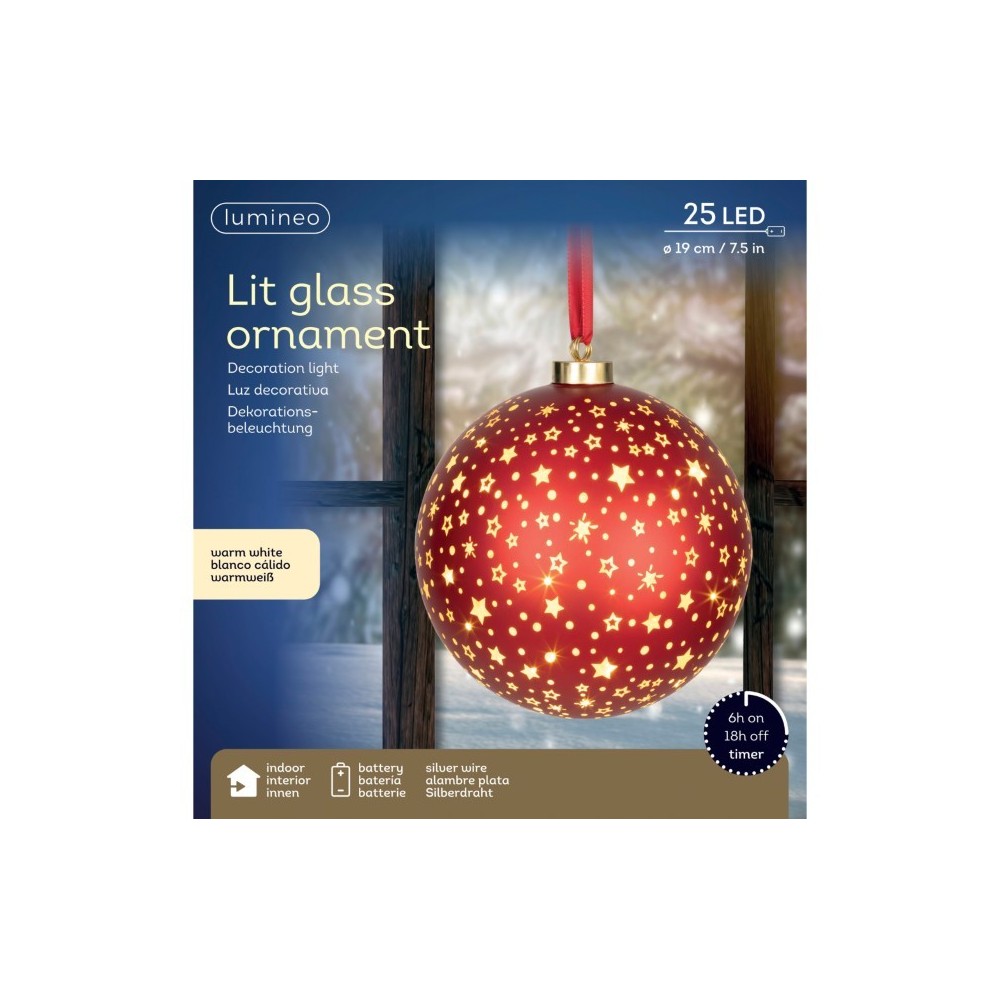 SFERA 25 LED STELLINE D.19 LUCE CALDA